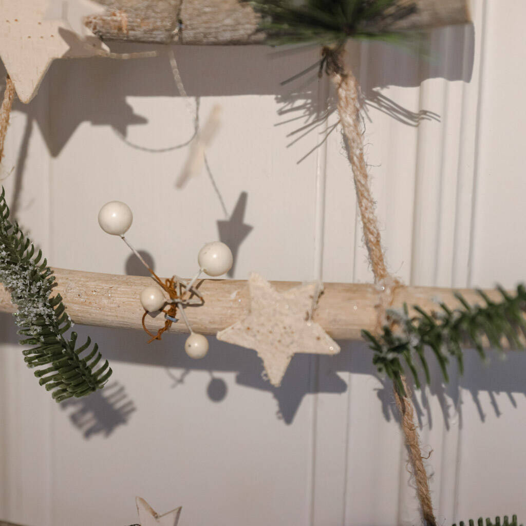 Nordic Forest Wall Hanging Christmas Tree Ladder By Dibor Notonthehighstreet Com
