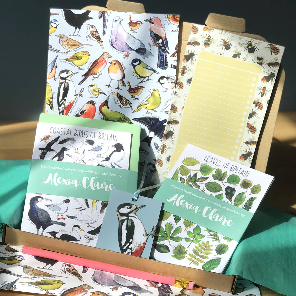 wildlife stationery letterbox gift set by alexia claire