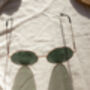 Green Gold Oversized Round Circle Wire Frame Sunglasses, thumbnail 4 of 6