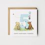 Personalised Winnie The Pooh Boys Fifth Birthday Card *Age Options, thumbnail 1 of 5