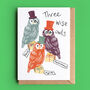 'Three Wise Owls' Christmas Card / Pack, thumbnail 1 of 2