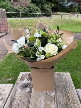 Neutral Tones Bespoke Hand Tied Bouquet, 4 of 4