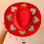Personalised Rodeo Queen Beaded Fringe Cowboy Hat, thumbnail 7 of 7