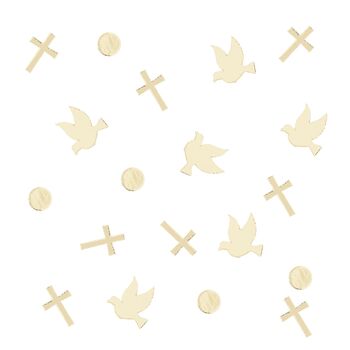 Gold Dove And Cross Table Confetti, 2 of 2