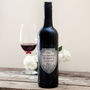 Personalised Red Wine With Premium Pewter Shield, thumbnail 1 of 3
