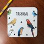 Parrot And Birds Coaster, thumbnail 2 of 7