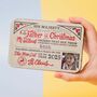 Official 'Nice List Pass' Personalised Christmas Chocolate Bar, thumbnail 1 of 8