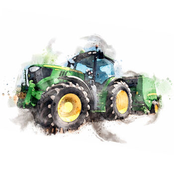 Tractor Personalised Portrait, 3 of 7