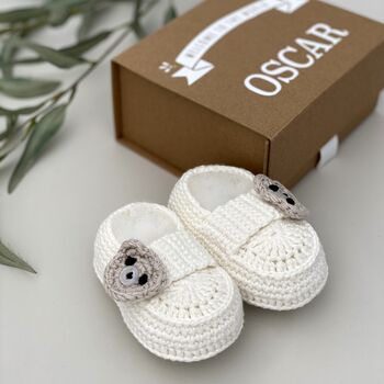 Hand Crafted Baby's First Shoes, 2 of 4