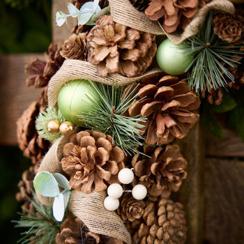 Deluxe Pinecone Autumn Wreath, 4 of 7