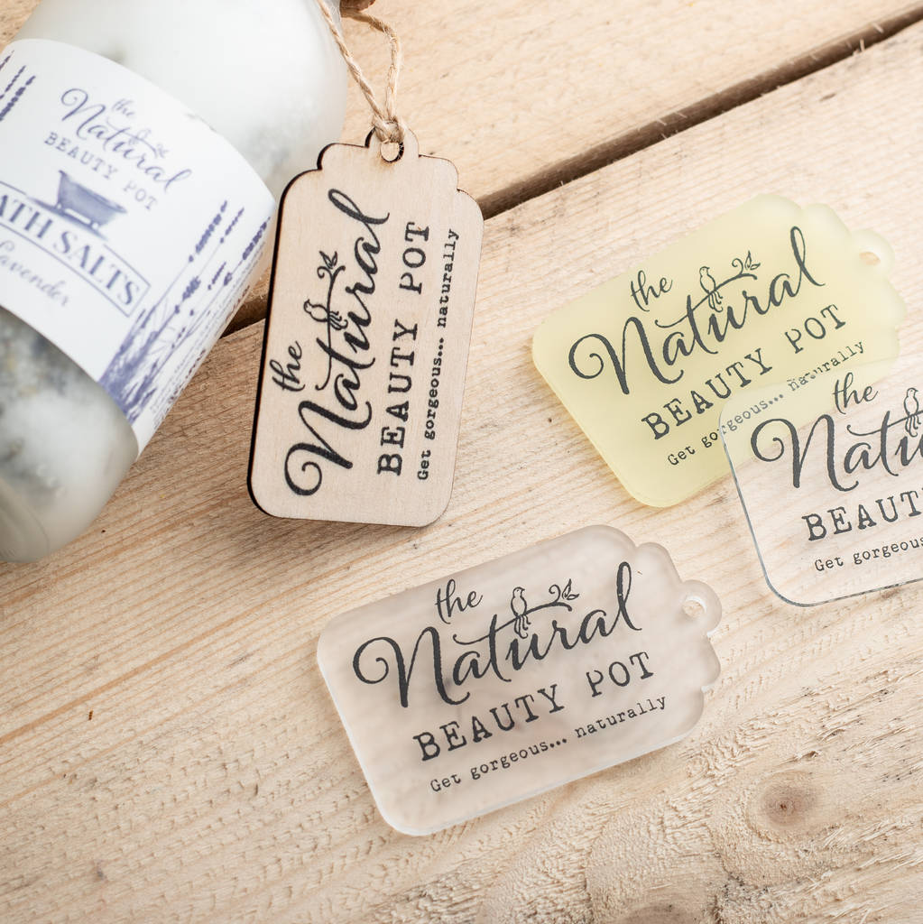 Custom Printed Branded Logo Gift Tags By Funky Laser