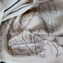 'Where We Began' Mono Colour Pop Location Map Scarf, thumbnail 4 of 12