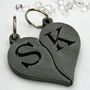 Personalised Couple's Initials Heart Key Rings, thumbnail 3 of 6