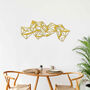 3D Polygon Panorama: Wooden Wall Art For Modern Office, thumbnail 8 of 12