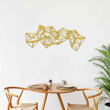 3D Polygon Panorama: Wooden Wall Art For Modern Office, 8 of 12