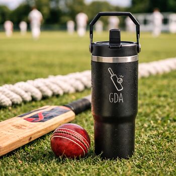 Personalised Water Bottle For Cricket, 2 of 6