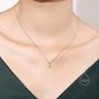 Tiny Moissanite Diamond Pendant Necklace, thumbnail 5 of 11