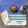 Personalised Cotton Towel Throw, Anniversary Gift For Couples, thumbnail 3 of 12