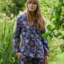 Women's Pyjamas In Margo Floral Crisp Cotton, thumbnail 1 of 4