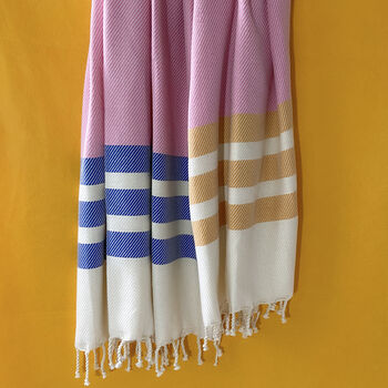 Personalised Cotton Throw, Beach And Bath Towel, 9 of 12