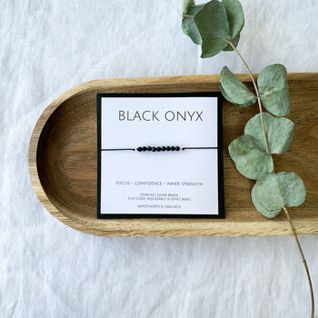 Black Onyx Silk Bracelet, 3 of 6