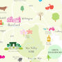 Map Of Herefordshire Art Print, thumbnail 4 of 5