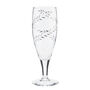 Set Of Four Cut Glass Floral Champagne Flutes, thumbnail 3 of 3