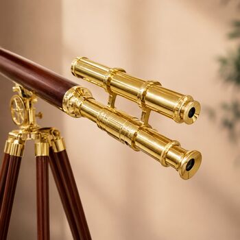 Nautical Telescope With Wooden Tripod, 8 of 10