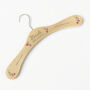 Personalised Pink Floral Wooden Hanger Wood, thumbnail 3 of 7