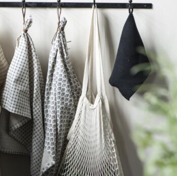 Cream Netted Shopping Bag, 2 of 3