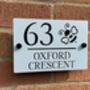 Personalised Heart Wing Bee Design House Acrylic Number Sign, thumbnail 5 of 5