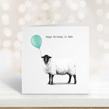 Happy Birthday To Ewe Sheep Card, 2 of 6