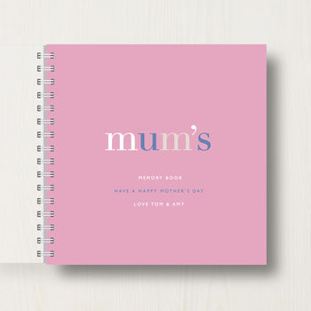 Personalised 'Mum's' Memory Book, 8 of 9