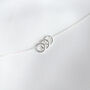 30th Birthday Gift – Three Rings For Three Decades Necklace, thumbnail 6 of 12