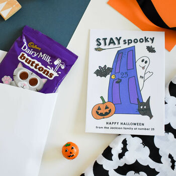 10 Stay Spooky Personalised Halloween Treat Envelopes, 2 of 4
