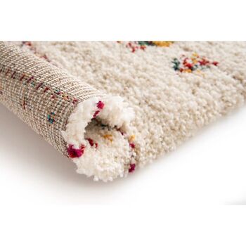 Ethnic Shaggy Cream Rug, 10 of 11