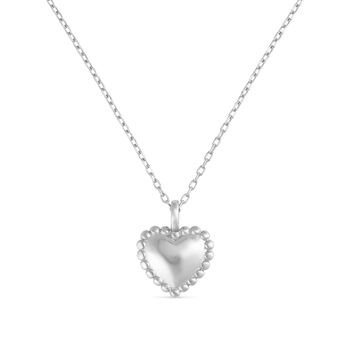 Dainty 18 K Gold Heart Love Minimalist Necklace, 5 of 7