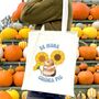 'Be More Guinea Pig' And Sunflowers Tote Bag, thumbnail 1 of 3