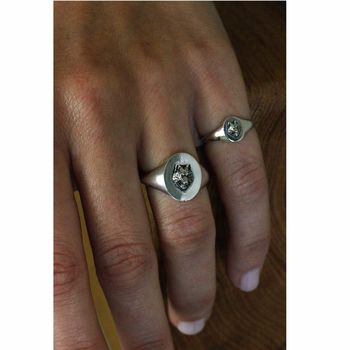 Mini Wolf Signet Ring, 6 of 7