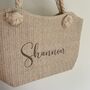 Personalised Custom Willow Straw Rope Handle Shoulder Tote Clutch Bag, thumbnail 7 of 7