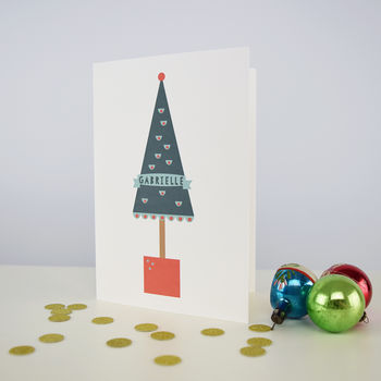 Personalised Christmas Card 'Tree', 2 of 7