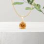Genuine Citrine Necklace In 9ct Gold, thumbnail 1 of 12