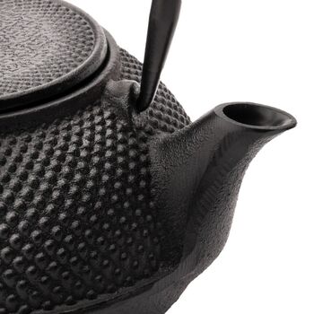Cast Iron Teapot Jang Stainless Steel Fine Mesh Filter, 3 of 5