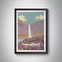 Vatnajokull National Park Iceland Travel Poster Print, thumbnail 1 of 8