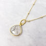 18ct Gold Plated Herkimer Diamond Crystal Necklace, thumbnail 1 of 7
