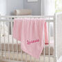 Personalised Baby Blanket Embroidered Name Fleece, thumbnail 6 of 12