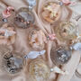 Personalised Glass Flower Baubles, thumbnail 1 of 4