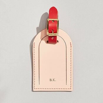 Personalised Leather Luggage Tag, 4 of 10