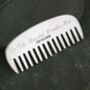 Personalised Sterling Silver Moustache And Beard Comb, thumbnail 2 of 2