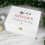 Personalised Christmas Eve White Wooden Box, thumbnail 1 of 3